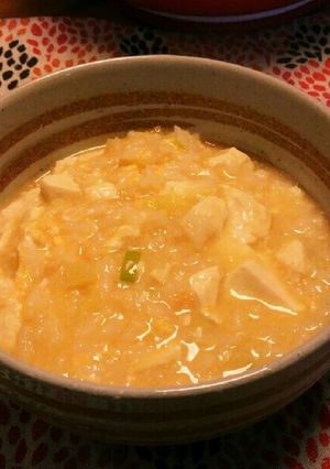 栄養満点！優しい味の味噌おじや。-レシピのメイン写真