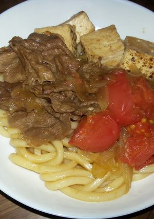 肉うどん☆すき焼き風-レシピのメイン写真