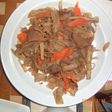 ごぼうと豚肉の簡単炒め!