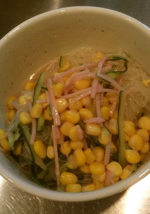 簡単で適当な春雨サラダ(ごま風味)-レシピのメイン写真