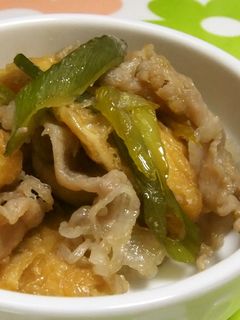 油揚げと豚肉の甘辛炒め-レシピのメイン写真
