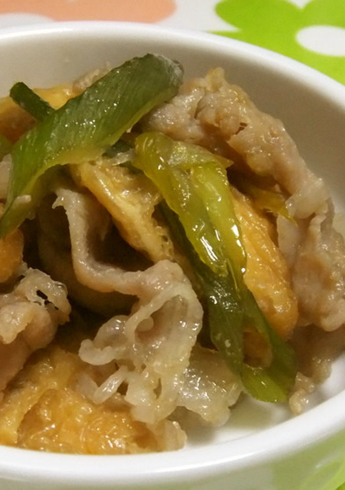 油揚げと豚肉の甘辛炒め-レシピのメイン写真