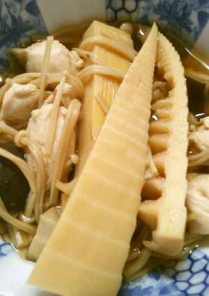 簡単ヘルシー　筍　椎茸　鶏ささみの　煮物-レシピのメイン写真