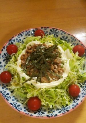 野菜がもりもり食べれる☆納豆サラダ-レシピのメイン写真