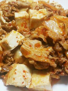 豆腐で量増し豚キムチ-レシピのメイン写真