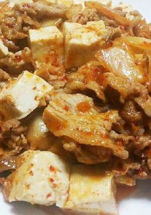 豆腐で量増し豚キムチ-レシピのメイン写真