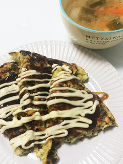 うどん入お好み焼き-レシピのメイン写真