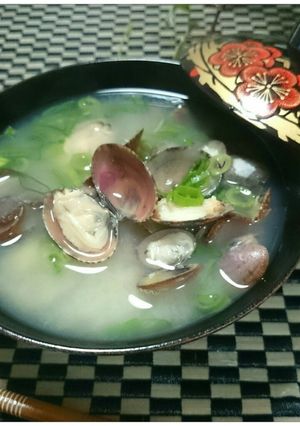 出汁も身も美味☆あさりの味噌汁(貝汁)★-レシピのメイン写真