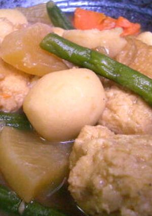 ♪鶏ボールと野菜の煮物♪-レシピのメイン写真