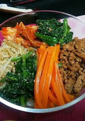 簡単時短♪お手軽石焼風ビビンバ-レシピのメイン写真