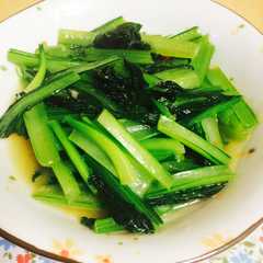 シャンタンで！小松菜の炒め物-レシピのメイン写真