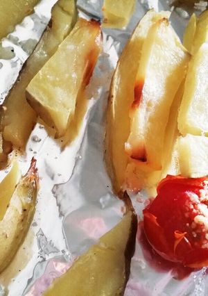 ジャガイモとミニトマトのオーブン焼き☆-レシピのメイン写真