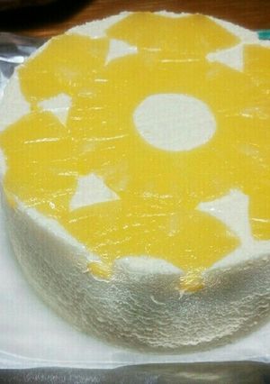 ココナッツとパインのレアチーズケーキ-レシピのメイン写真