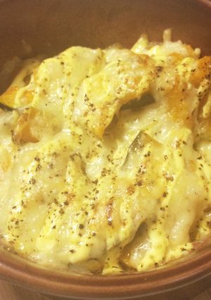簡単✩かぼちゃのバターマヨチーズ焼き-レシピのメイン写真