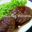 テリヤキ風レンコンシャキシャキハンバーグ