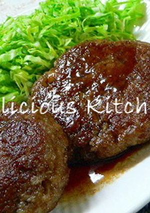 テリヤキ風レンコンシャキシャキハンバーグ-レシピのメイン写真
