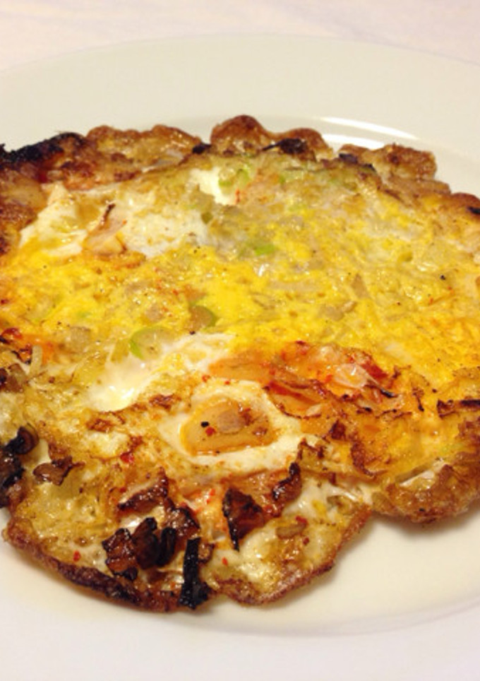 目玉焼きアレンジ 卵とキムチで簡単おかず-レシピのメイン写真