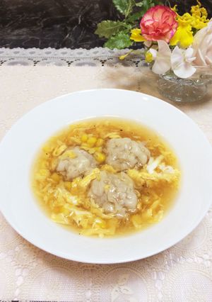 シュウマイリメイク♡中華スープ-レシピのメイン写真