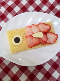 玉子焼き器で♪鯉のぼりクレープ-レシピのメイン写真