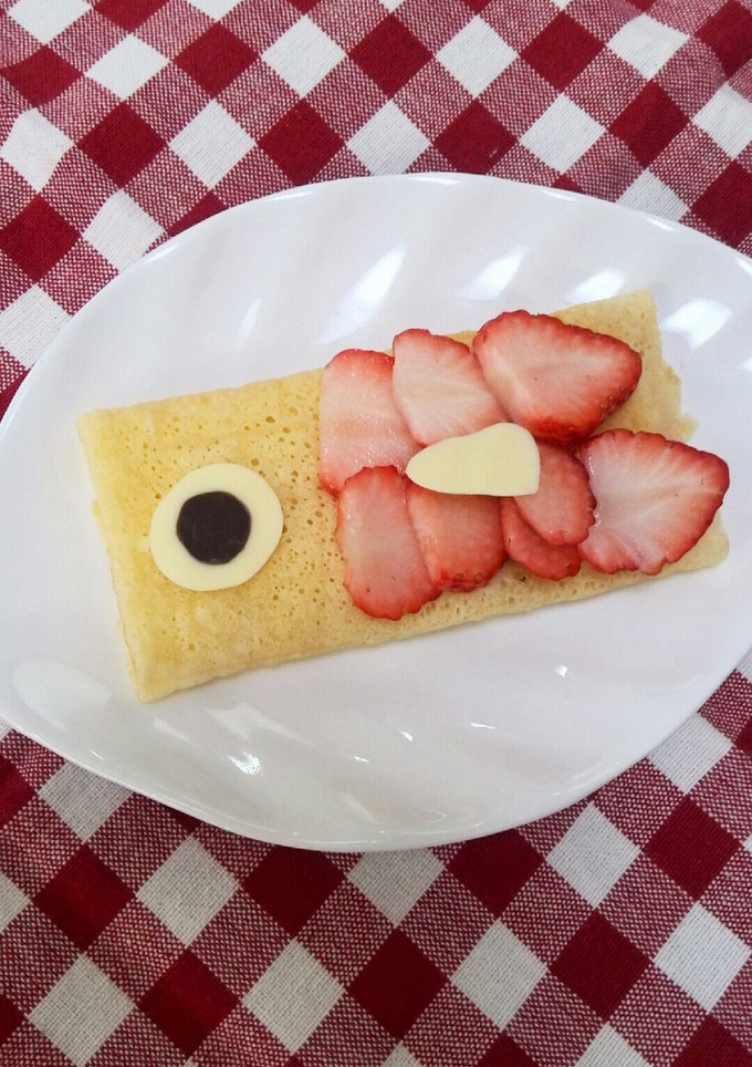 玉子焼き器で♪鯉のぼりクレープ-レシピのメイン写真