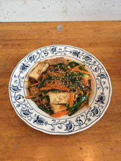 厚揚げ・ニラ・人参の中華炒め-レシピのメイン写真