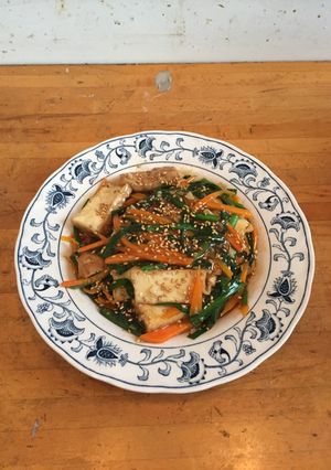 厚揚げ・ニラ・人参の中華炒め-レシピのメイン写真