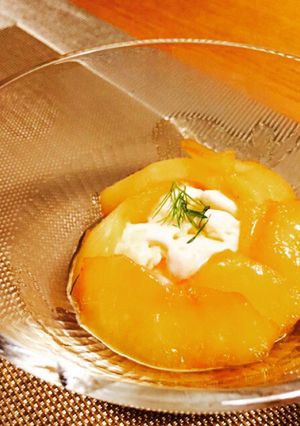 りんごのキャラメリゼ　バニラアイス添え-レシピのメイン写真