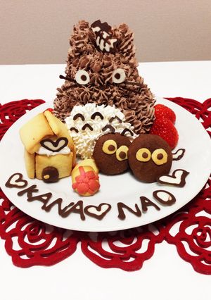 トトロの立体ケーキ♡Xmasバージョン-レシピのメイン写真