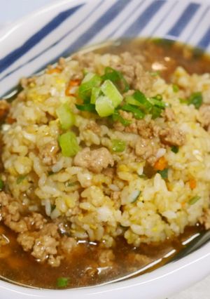 甘辛そぼろのあんかけチャーハン-レシピのメイン写真