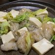 豆腐と春キャベツと舌平目の中華風炒め