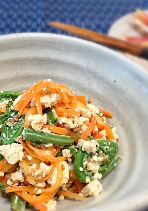 簡単に料亭の味✿春レシピこごみの白和え-レシピのメイン写真