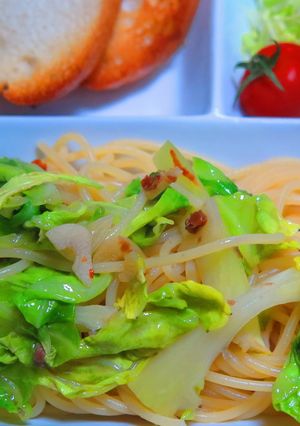 春キャベツとアンチョビのスパゲティ-レシピのメイン写真