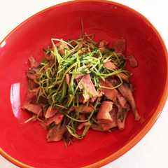 豆苗と舞茸のレモン炒め♡-レシピのメイン写真