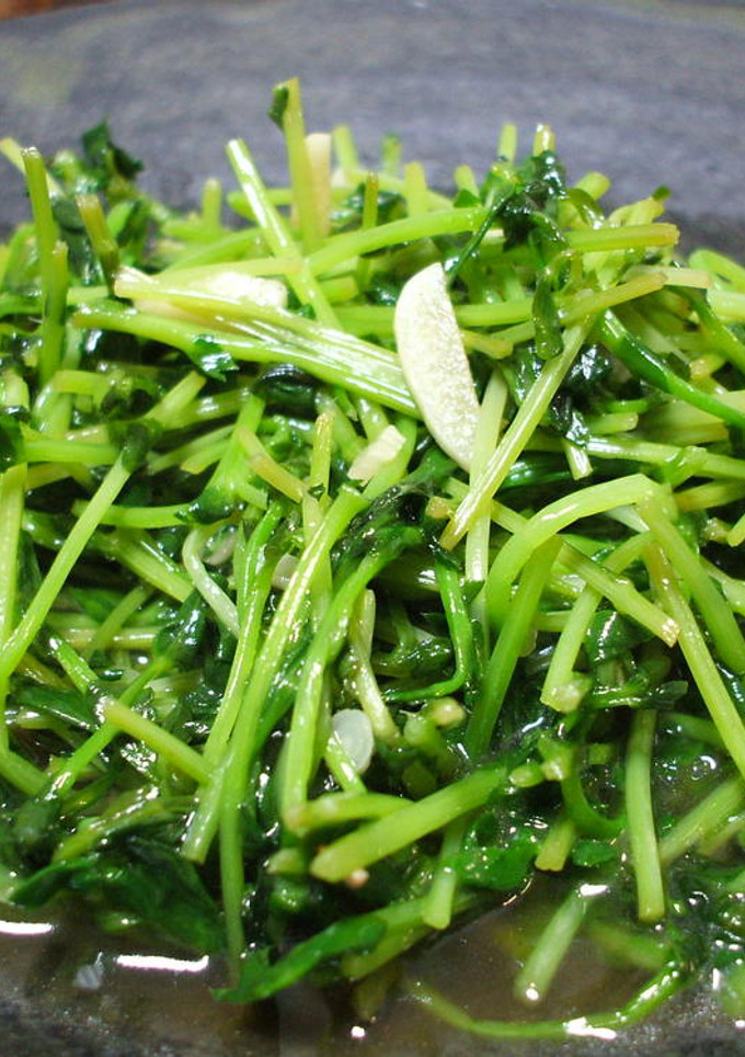 ★豆苗(トウミョウ)のにんにく炒め★-レシピのメイン写真