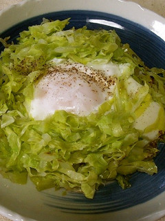 キャベツの目玉焼き-レシピのメイン写真