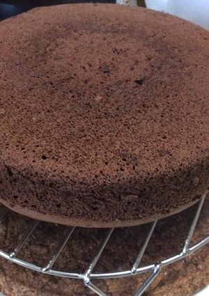 卵２個でココアスポンジケーキ-レシピのメイン写真