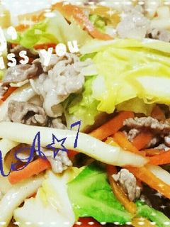 簡単焼きうどん-レシピのメイン写真
