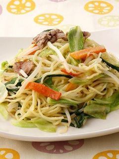 野菜たっぷりこんぶ茶焼きそば-レシピのメイン写真
