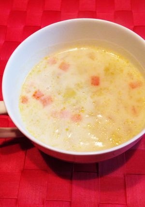 豆乳で＊野菜いっぱいスープ-レシピのメイン写真