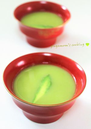 そら豆＆アスパラガスのポタージュ味噌汁-レシピのメイン写真