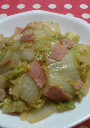 ★お手軽編★白菜とベーコンのバター醤油-レシピのメイン写真
