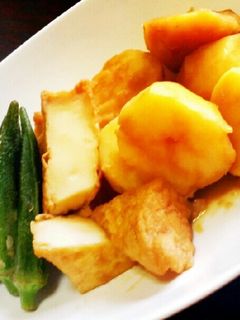 じゃがいもと厚揚げ、おくらのほっこり煮物-レシピのメイン写真