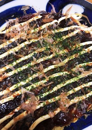 温度、焼き時間つき!ふわカリのお好み焼き-レシピのメイン写真