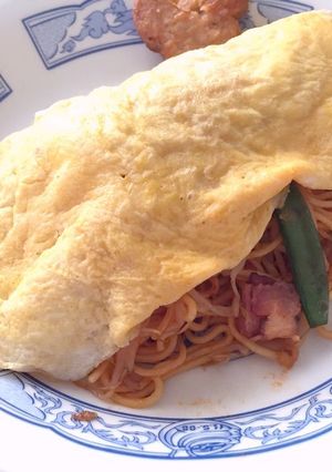 子供が喜ぶ！？ケチャップ味のオムそば☆-レシピのメイン写真