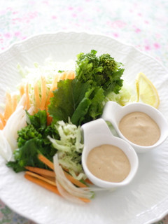 春サラダ♪豆腐胡麻ドレッシング和え-レシピのメイン写真