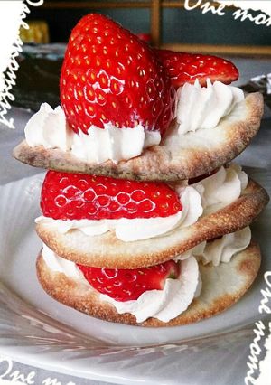 簡単＊餃子の皮でいちごのミルフィーユ＊-レシピのメイン写真
