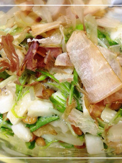 簡単 水菜のネバネバサラダ-レシピのメイン写真