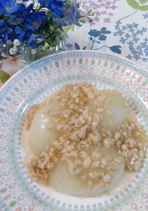 ♪新玉ねぎのそぼろ煮♪-レシピのメイン写真