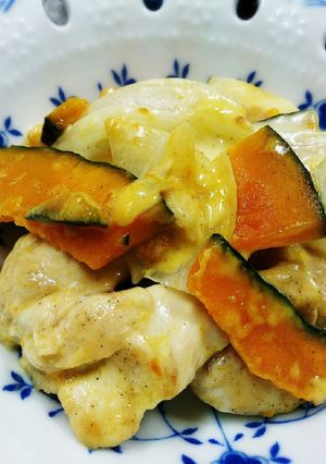 簡単!ささみ&かぼちゃのチーズからめ-レシピのメイン写真