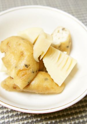 味が濃いめでおいしい筍とがんもどきの煮物-レシピのメイン写真